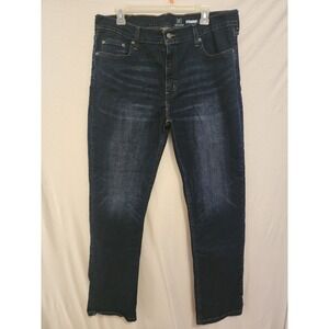 Mens George Blue Denim Jeans Straight Fit Size 36x32